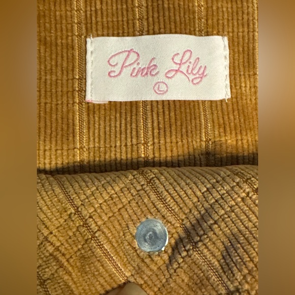 Pink Lily Brown Textured Flare Leg Mid-Rise Pants Women’s Size Large PL2386 - Picture 6 of 7